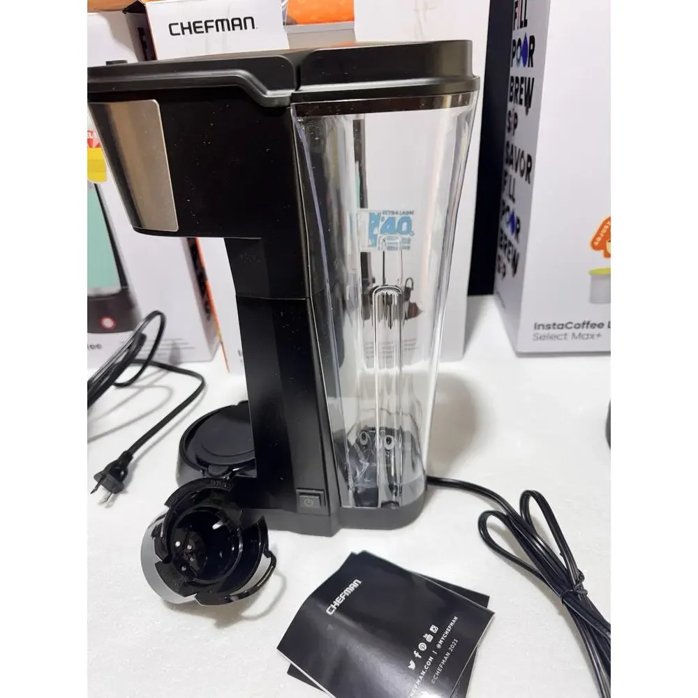 Chefman InstaCoffee Lift Select Max+ Single Serve Pod & Ground Coffee Maker